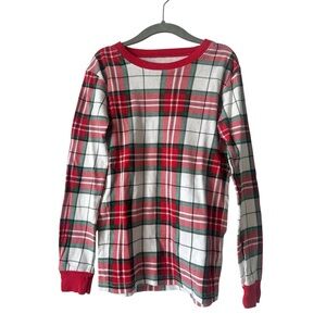 Carter's Christmas Holiday Plaid Pajama Top pj Size 10